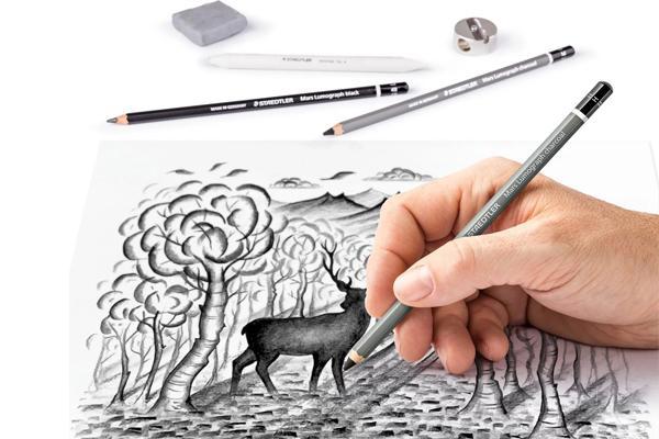 Crtaći pribor (olovke i ugalj)